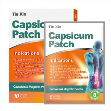 Capsicum reumatismo poroso alívio da dor em gesso