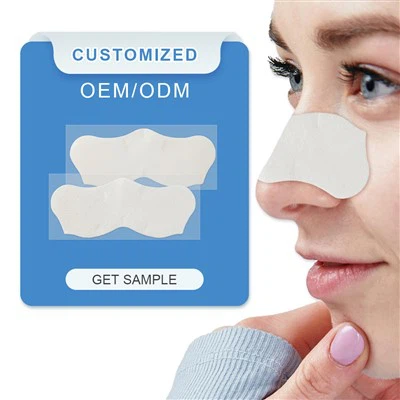 Tea árvore odso nas poros do nariz tiras